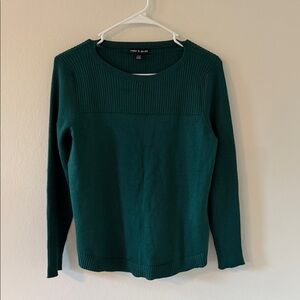 Cable & Gauge Teal Knit Top